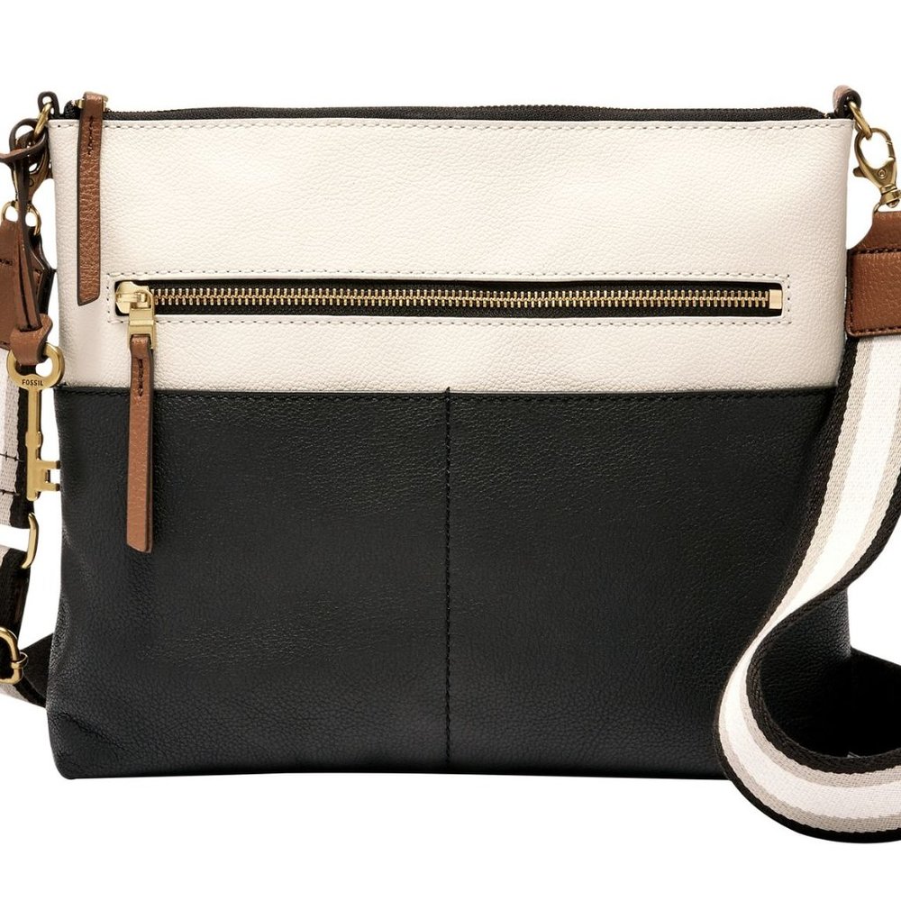 Fossil Fiona Large Leather Crossbody NWT